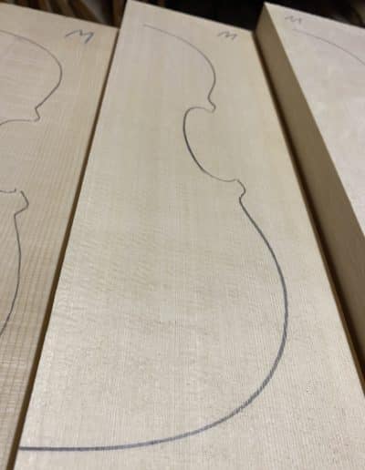 Spruce violin tops