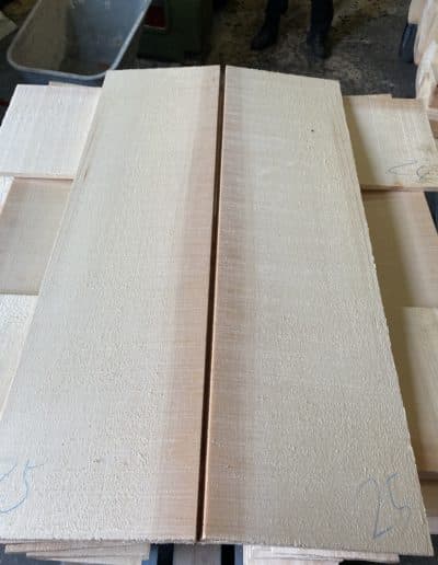 Fresh cello top made of spruce
